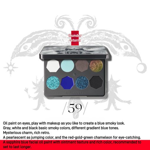 Girlcult 8 Colors Eyeshadow Palette Miaowu GC046 - Image 14