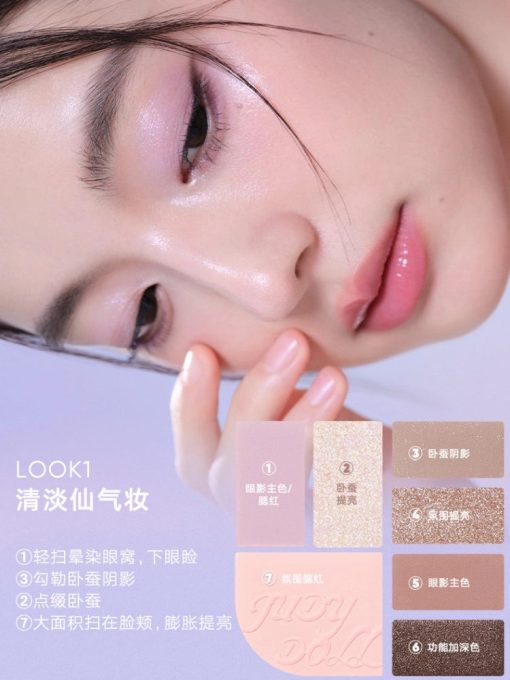 Judydoll Mood 7 Colors Eyeshadow All-in-one Palette JD189 - Image 7